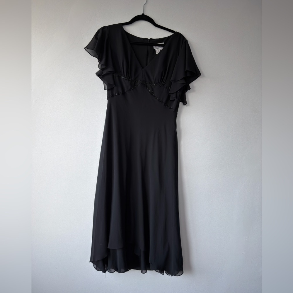 Adrianna Papell Black High Low Dress